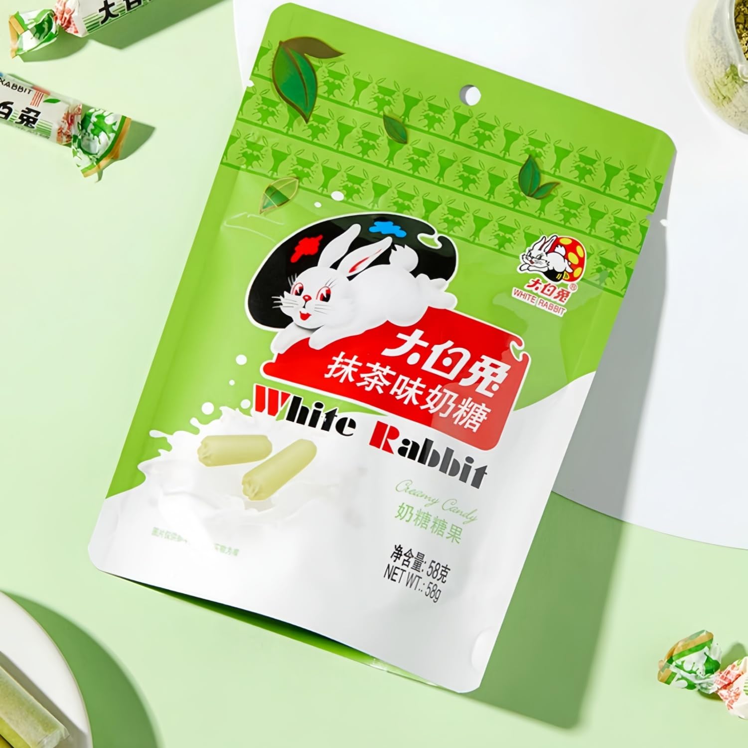 MKSDDF White Rabbit Matcha Green Tea Milk Candy - Toffee -Classic